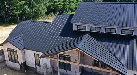 does a black metal roof make a house hotter|textured black metal roof.